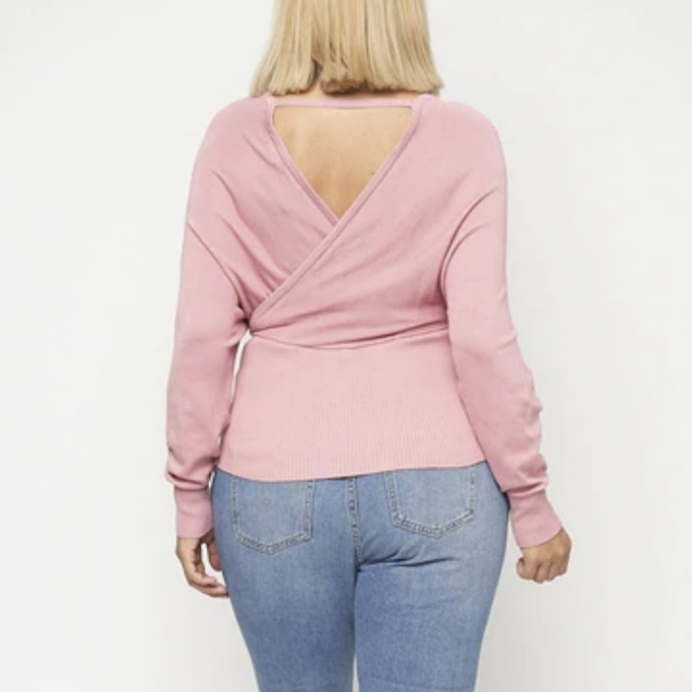 Long sleeve pink top